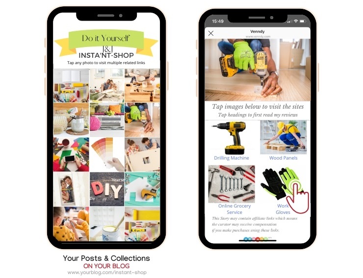 Use VENNDY's Linkable Gallery to Help Your Clients Shop Your Favorite Finds While Monetizing Your Content as a DIY Creator on Instagram